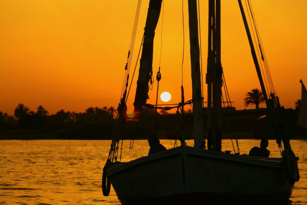 Nile River sunset