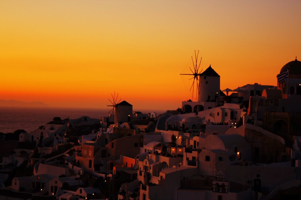 Sunset in Oia