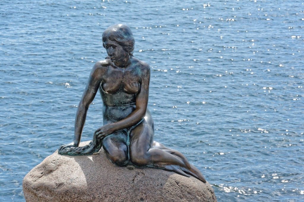 Marvel the Little Mermaid statue