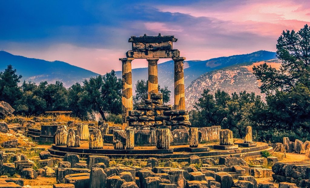 The archeological site of Delphi